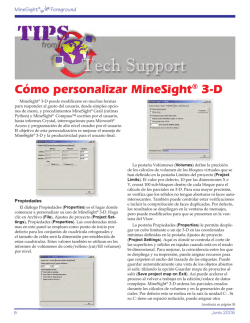 Cómo personalizar MineSight® 3-D