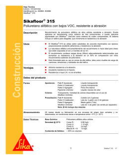 [PDF] Sikafloor 315 - Sika Mexicana