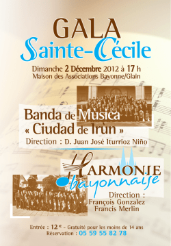Sainte-Cécile Sainte-Cécile - Harmonie Bayonnaise