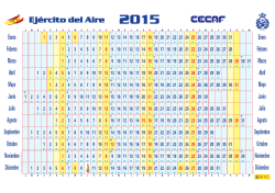 Calendario 2015 CECAF - Ejército del Aire