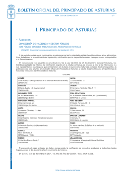I. Principado de Asturias - Gobierno del Principado de Asturias