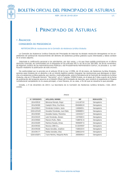 I. Principado de Asturias - Gobierno del Principado de Asturias