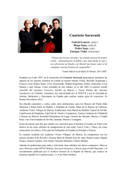 2014-12-30 Cuarteto Saravasti - Conservatorio Superior de Música