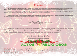 programa actos navidad - Ayuntamiento de Tegueste