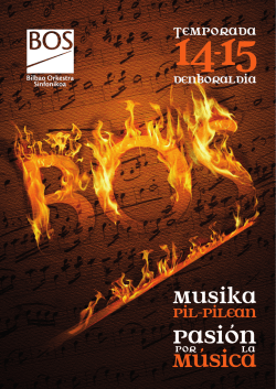 Orquesta Sinfónica de Bilbao Temporada 2014-2015