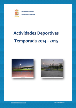 Actividades Deportivas Temporada 2014 - 2015