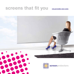 screens that fit you COLECCIÓN 2012-2015