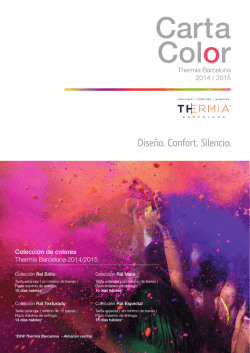 Carta de Colores 2014 – 2015