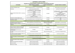 Calendario Académico 2015 - Universidad La Gran Colombia
