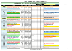 CALENDARIO 2015 - Real Federación Española de Judo y