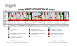 Calendario Academico 2014-2015 - Escuela Militar de Ingeniería