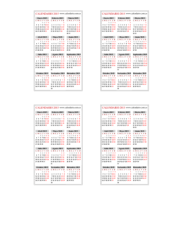Imprimir calendario 2015