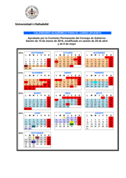 Calendario Académico 2014/2015