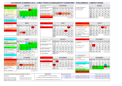 Calendario 2015 - PASSOS Subsequente e Superior