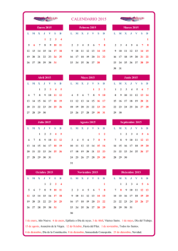 Descargar calendario 2015 en archivo pdf.