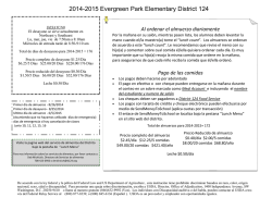 2014-2015 Evergreen Park Elementary District 124