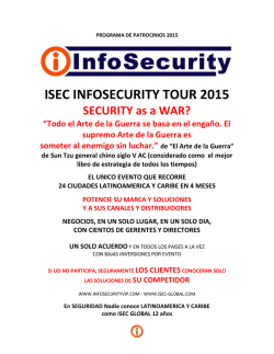 ISEC INFOSECURITY TOUR 2015