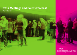 2015 Meetings and Events Forecast - Careers