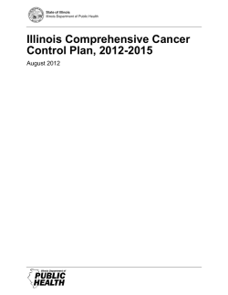 Illinois Comprehensive Cancer Control Plan, 2012–2015. [PDF