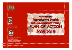plan of action 2005–2015 plan of action 2005–2015