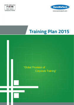 Training Plan 2015