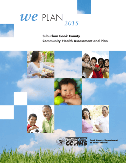 WePLAN 2015 - Cook County Department of Public Health
