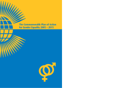 The Commonwealth Plan of Action for Gender Equality 2005 – 2015