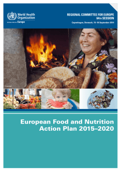 European Food and Nutrition Action Plan 2015–2020