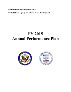 FY 2015 Annual Performance Plan