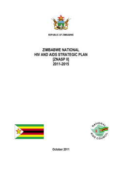 zimbabwe national hiv and aids strategic plan [znasp ii] 2011-2015
