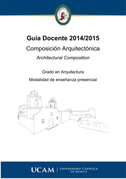 Composición Arquitectónica. Bases de la Arquitectura