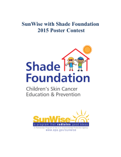 SunWise with Shade Foundation 2015 Poster Contest