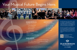 Department of Music Music recruitment poster, 2014-2015