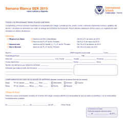 Semana Blanca SEK 2015 - Institución Educativa SEK