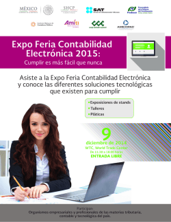 Expo Feria Contabilidad Electrónica 2015:
