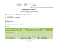 resultado de las 14 propuestas - Instituto Nacional de Bellas Artes