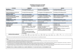 Calendario Académico 2014-2015
