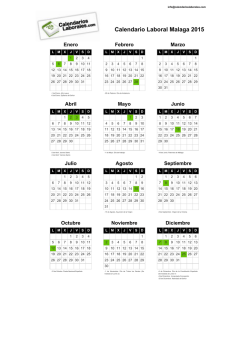 Calendario Laboral Malaga 2015 PDF