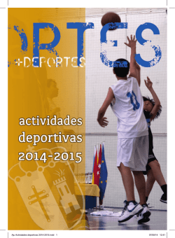 Programa de actividades deportivas 2014-2015