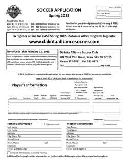 Paper Registration - Dakota Alliance Soccer Club