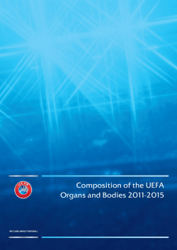 Composition of the UEFA Organs and Bodies 2011-2015