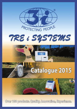 CATALOGO TRE I SYSTEMS ENG2015