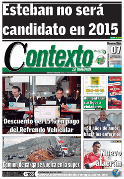 07/01/2015 - Contexto de Durango