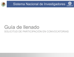 Sistema Nacional de Investigadores - Dirección de Investigación y