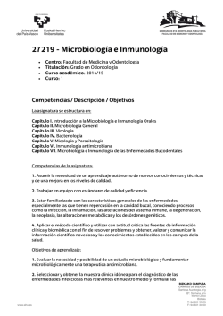 Microbiología e Inmunología - Universidad del País Vasco (UPV/EHU)
