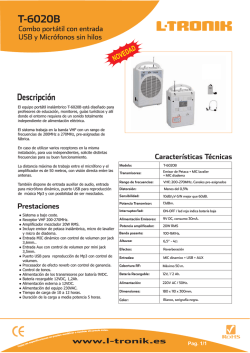 manual instrucciones caracteristicas ltronik combo1 - Madrid Hifi