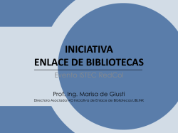 iniciativa enlace de bibliotecas - Universidad Nacional de La Plata