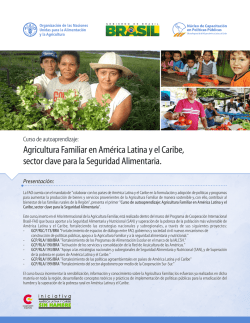Agricultura Familiar en América Latina y el Caribe, sector clave para