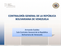 Presentación CGR Dr Armando Guédez