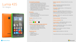 Ficha técnica Lumia 435 Single SIM